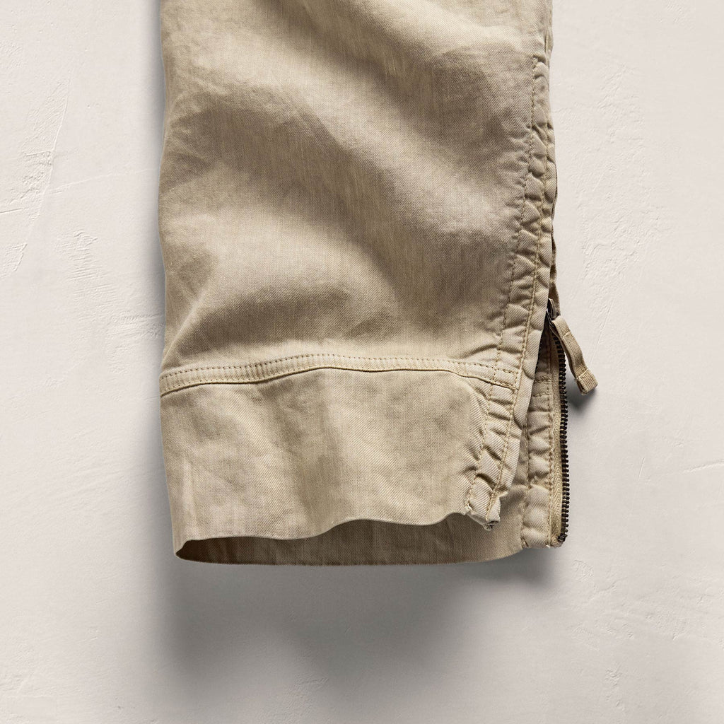 Pantalon cargo Parachute en lin et coton – Pigment de lin