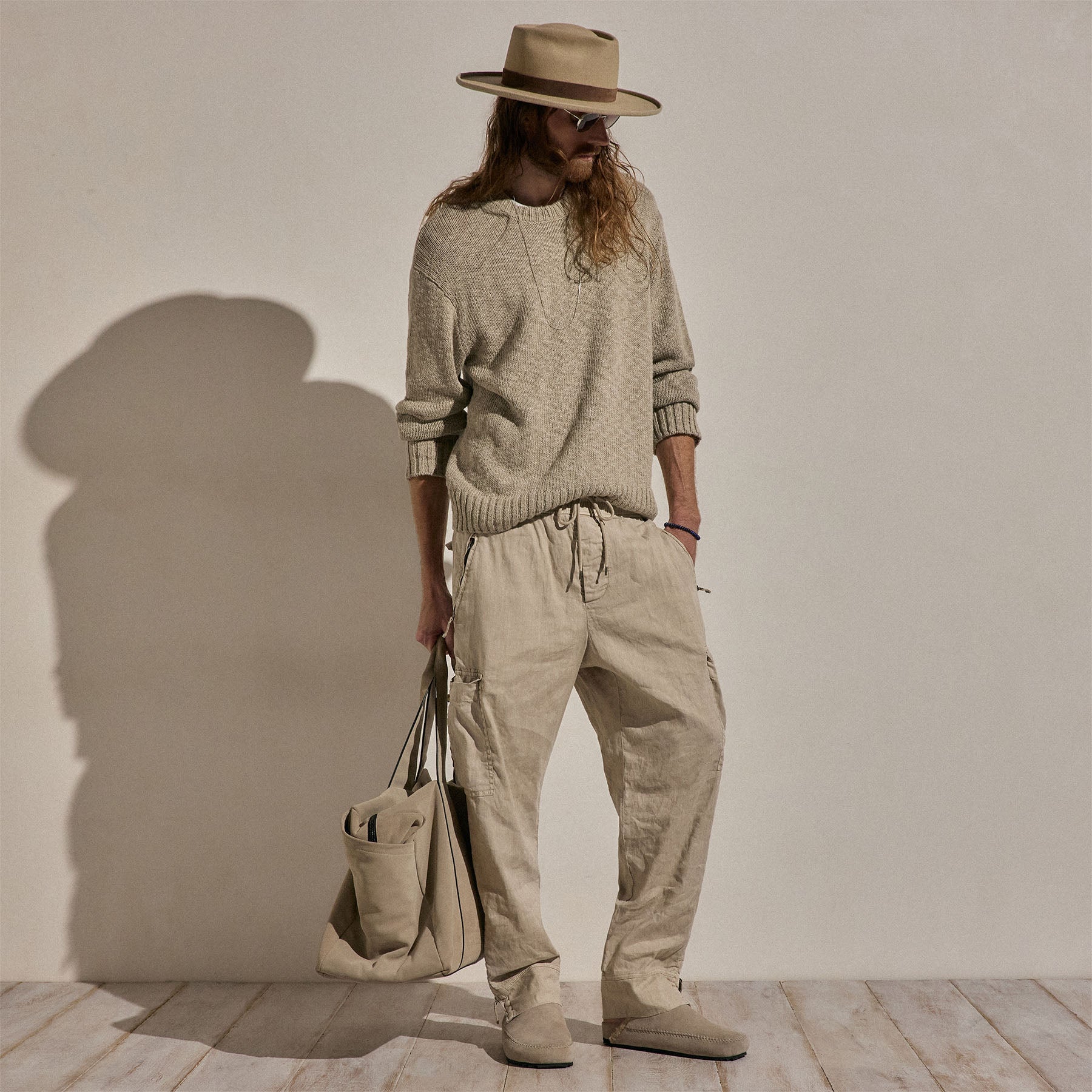 Pantalon cargo Parachute en lin et coton – Pigment de lin