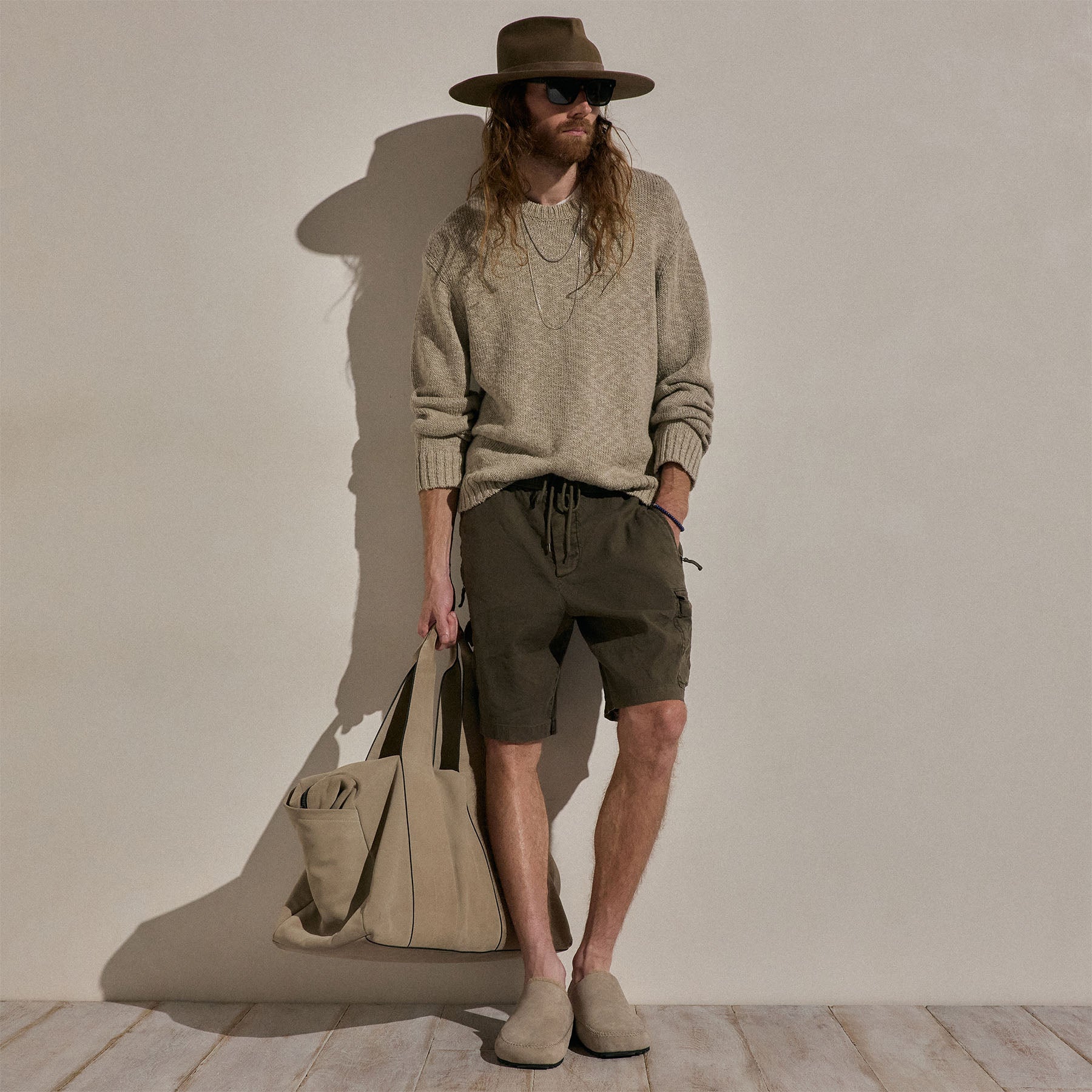 Parachute Linen Cotton Cargo Short - Army Green Pigment