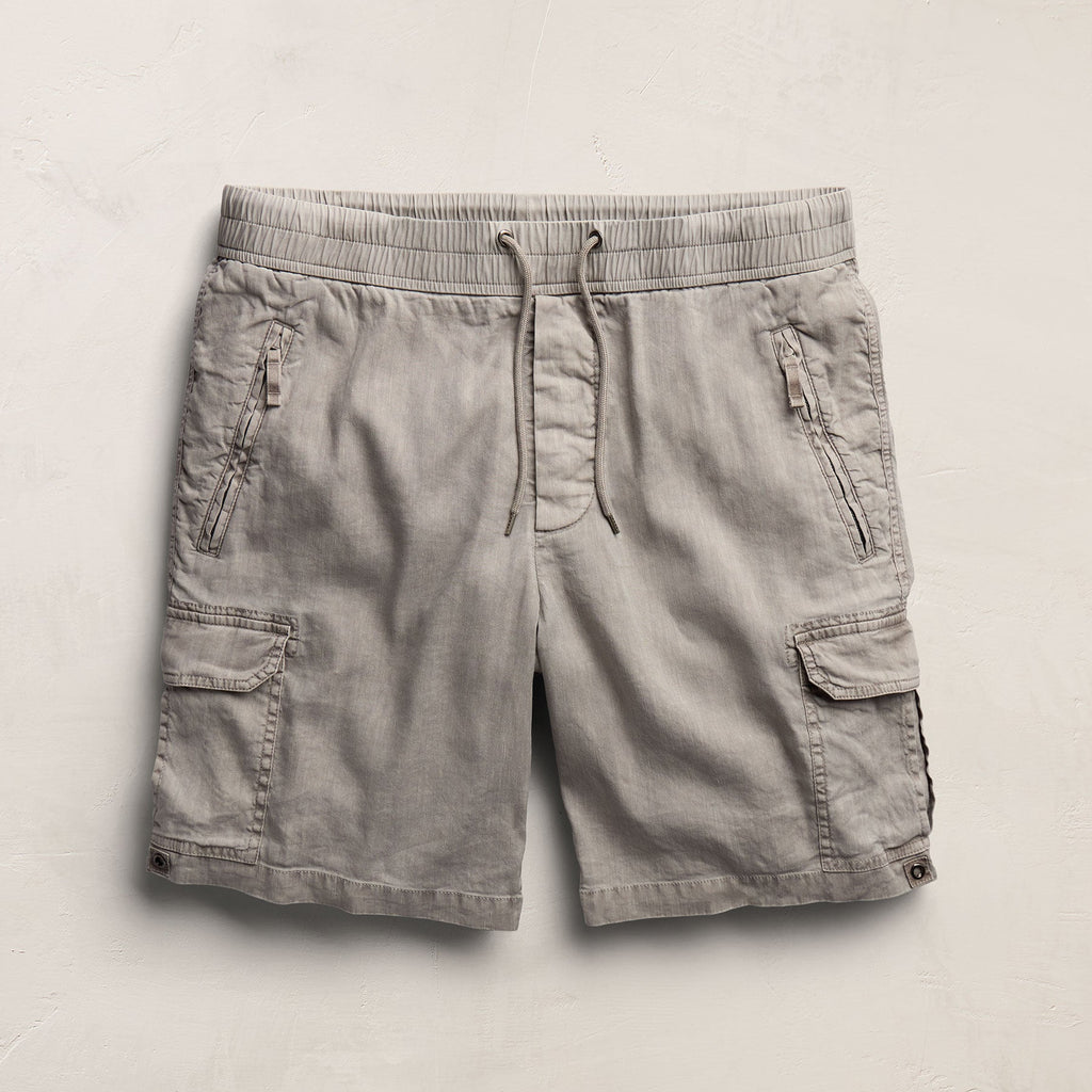 Short cargo en lin et coton Parachute - Pigment Fog