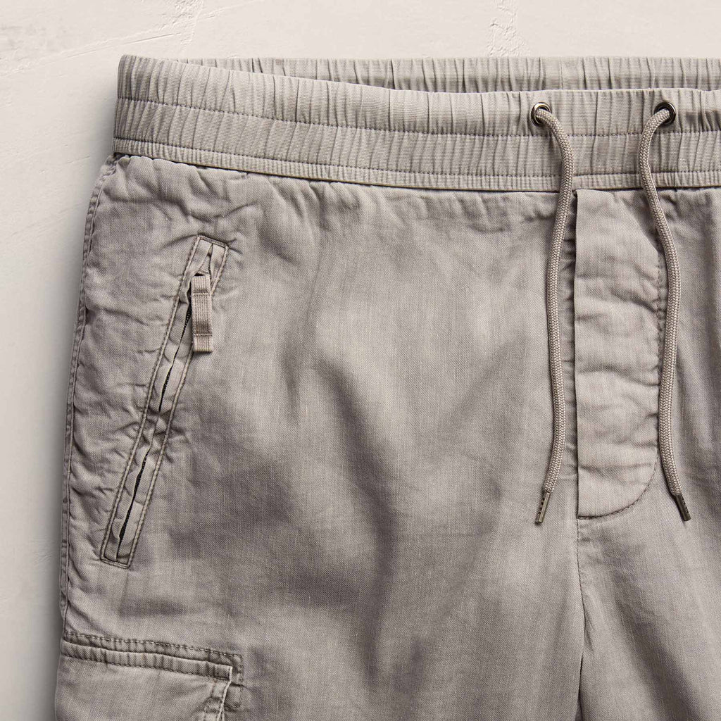Short cargo en lin et coton Parachute - Pigment Fog