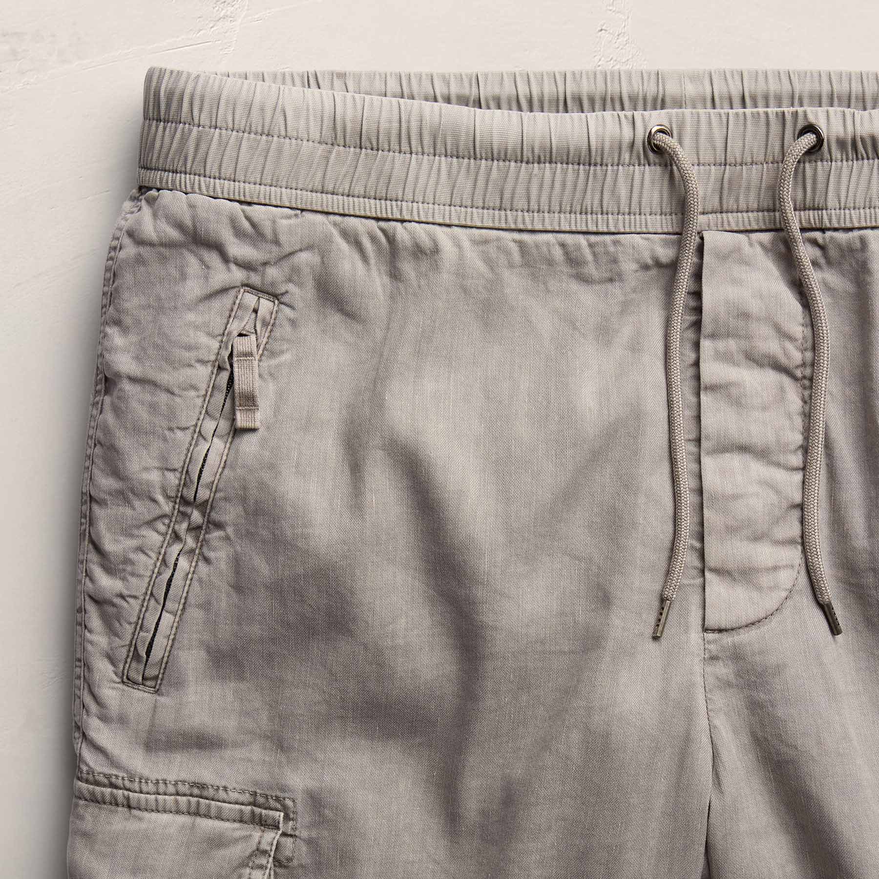 Parachute Linen Cotton Cargo Short - Fog Pigment