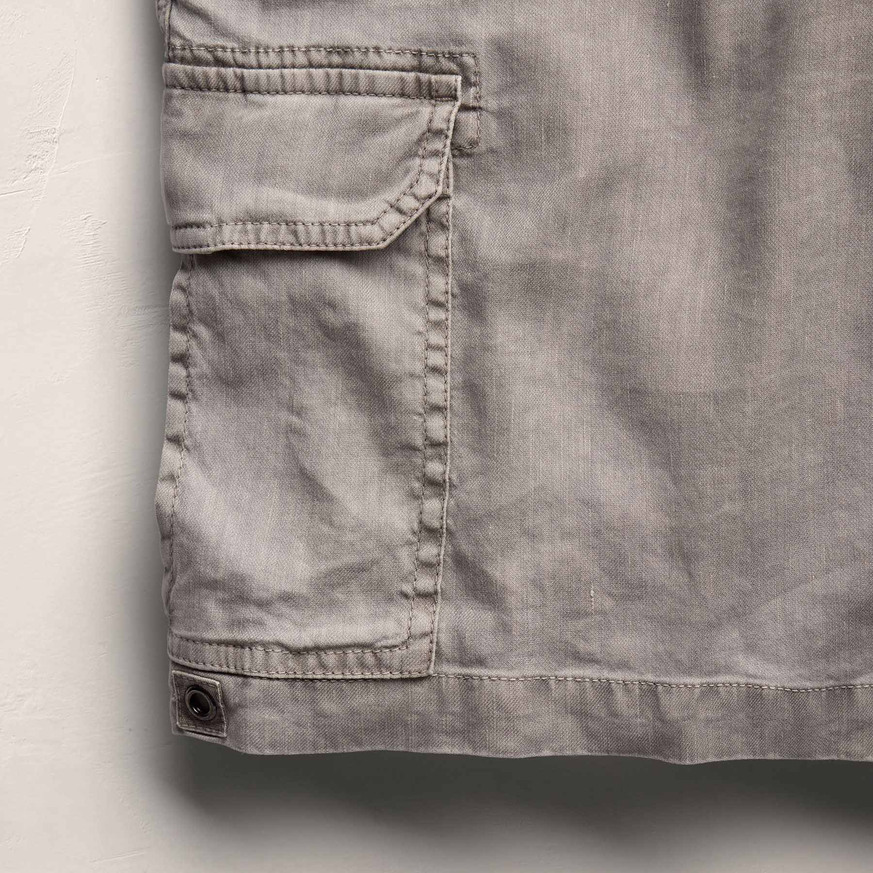 Short cargo en lin et coton Parachute - Pigment Fog