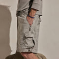 Short cargo en lin et coton Parachute - Pigment Fog