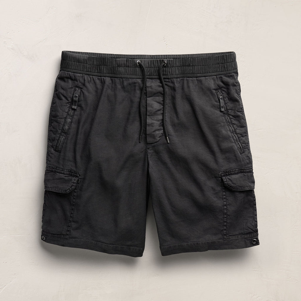 Short Cargo en Lin et Coton Parachute - Pigment Magma