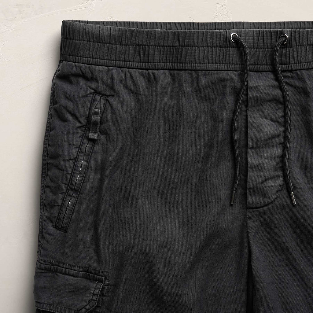 Short Cargo en Lin et Coton Parachute - Pigment Magma