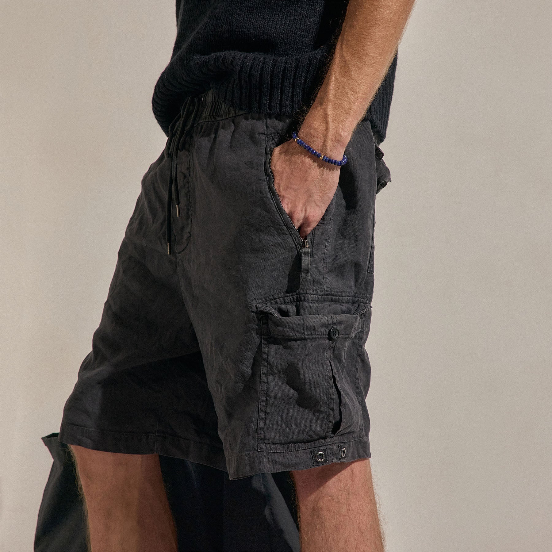 Parachute Linen Cotton Cargo Short - Magma Pigment