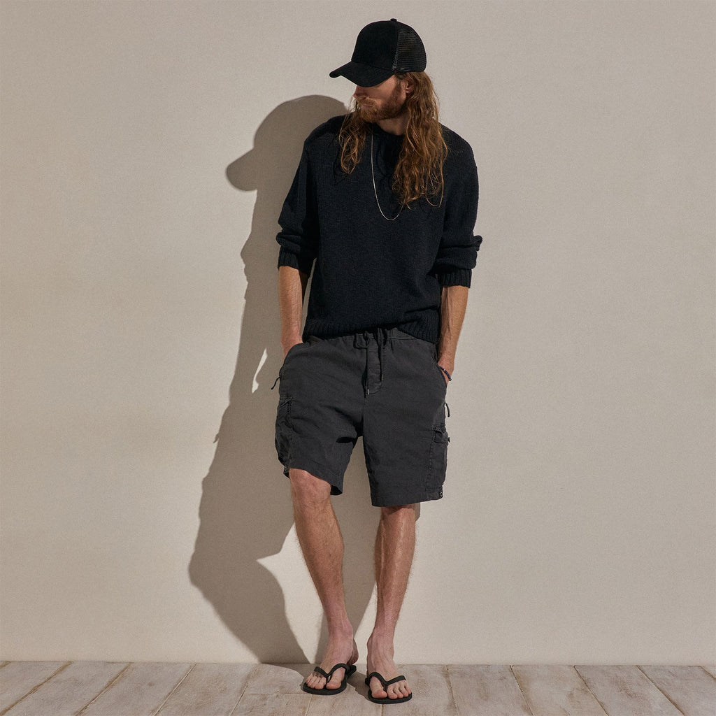 Short Cargo en Lin et Coton Parachute - Pigment Magma