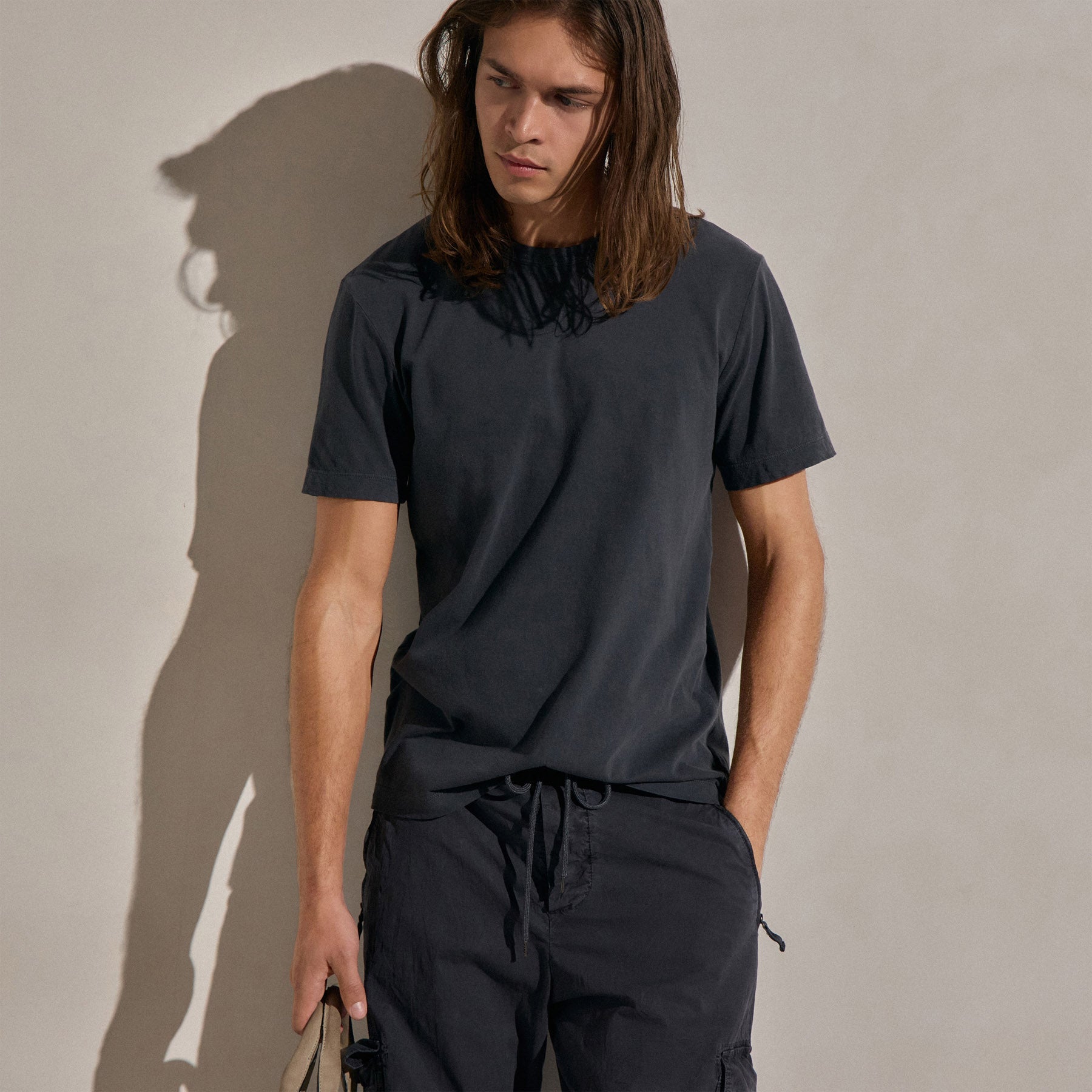 T-shirt Col Rond Manches Courtes - Pigment Bleu Nuit