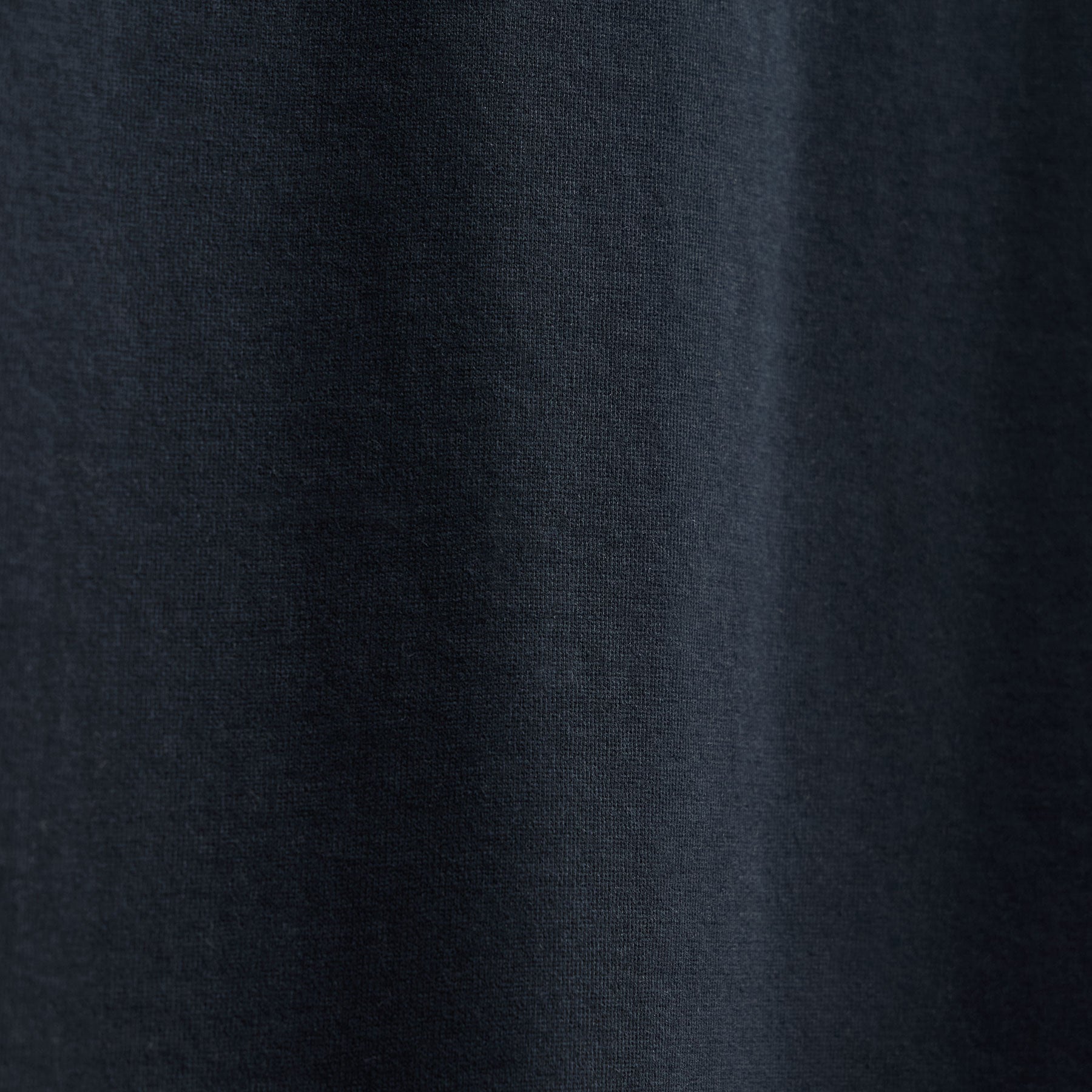 T-shirt col rond lourd en jersey de luxe - Bleu noir