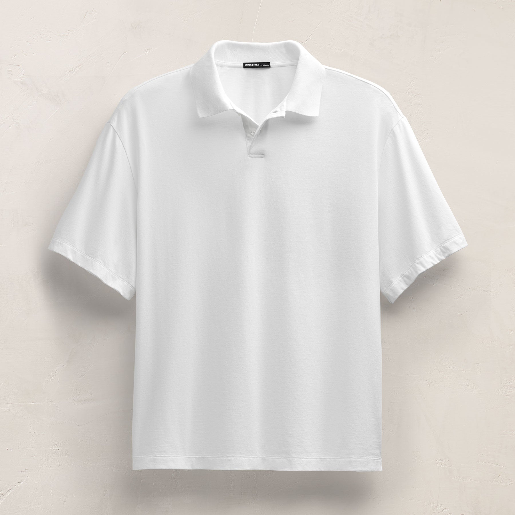 Polo oversize lourd en jersey de luxe - Blanc
