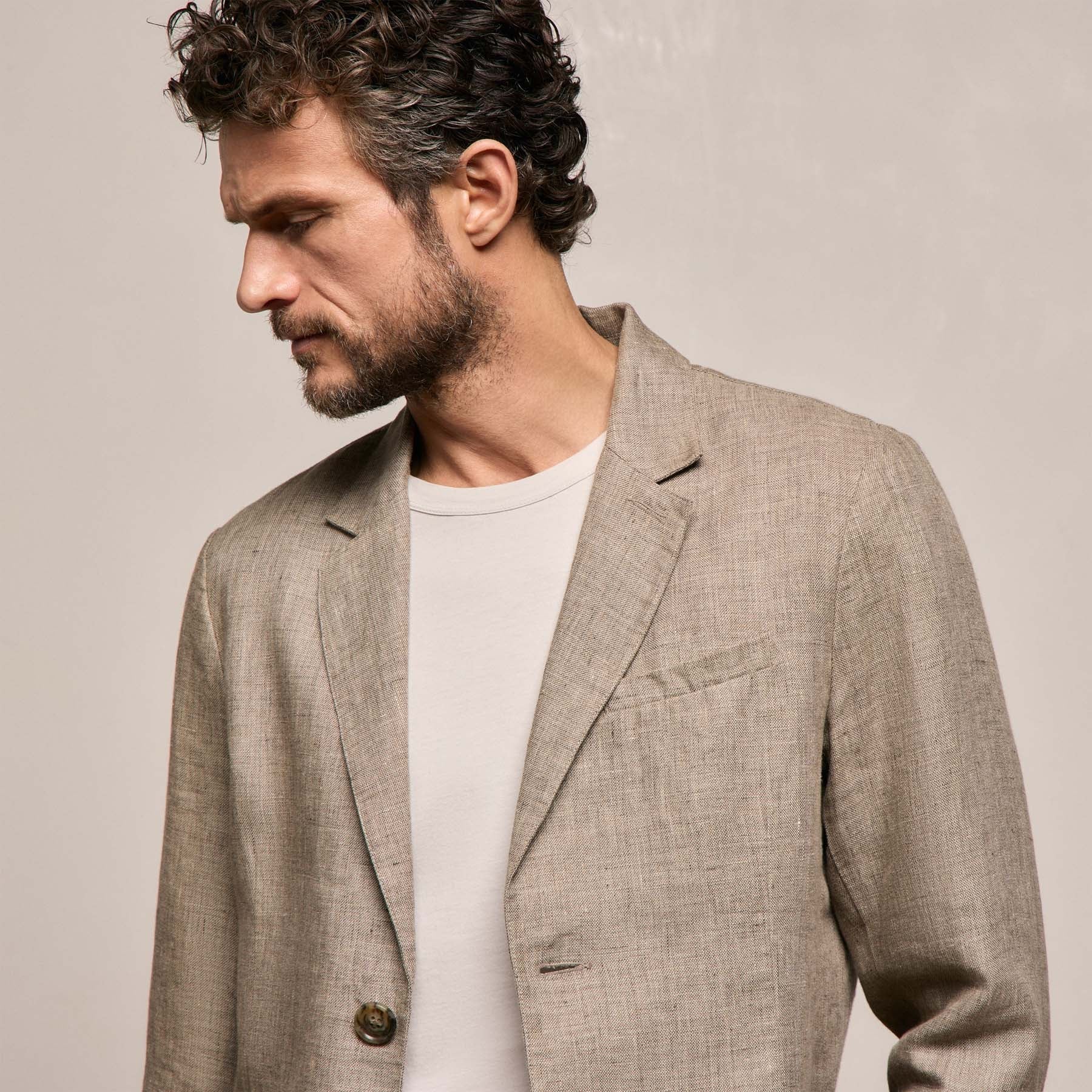 Veste en lin - Beige doux