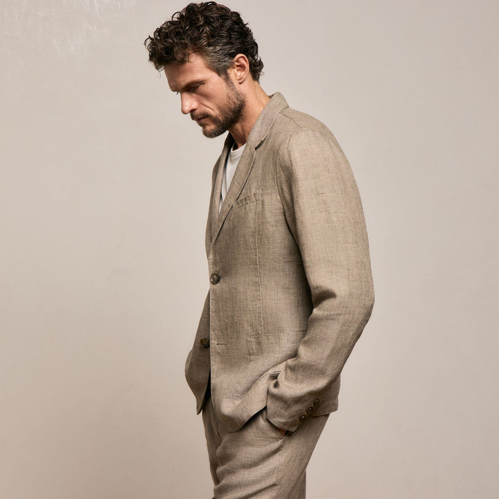 Veste en lin - Beige doux