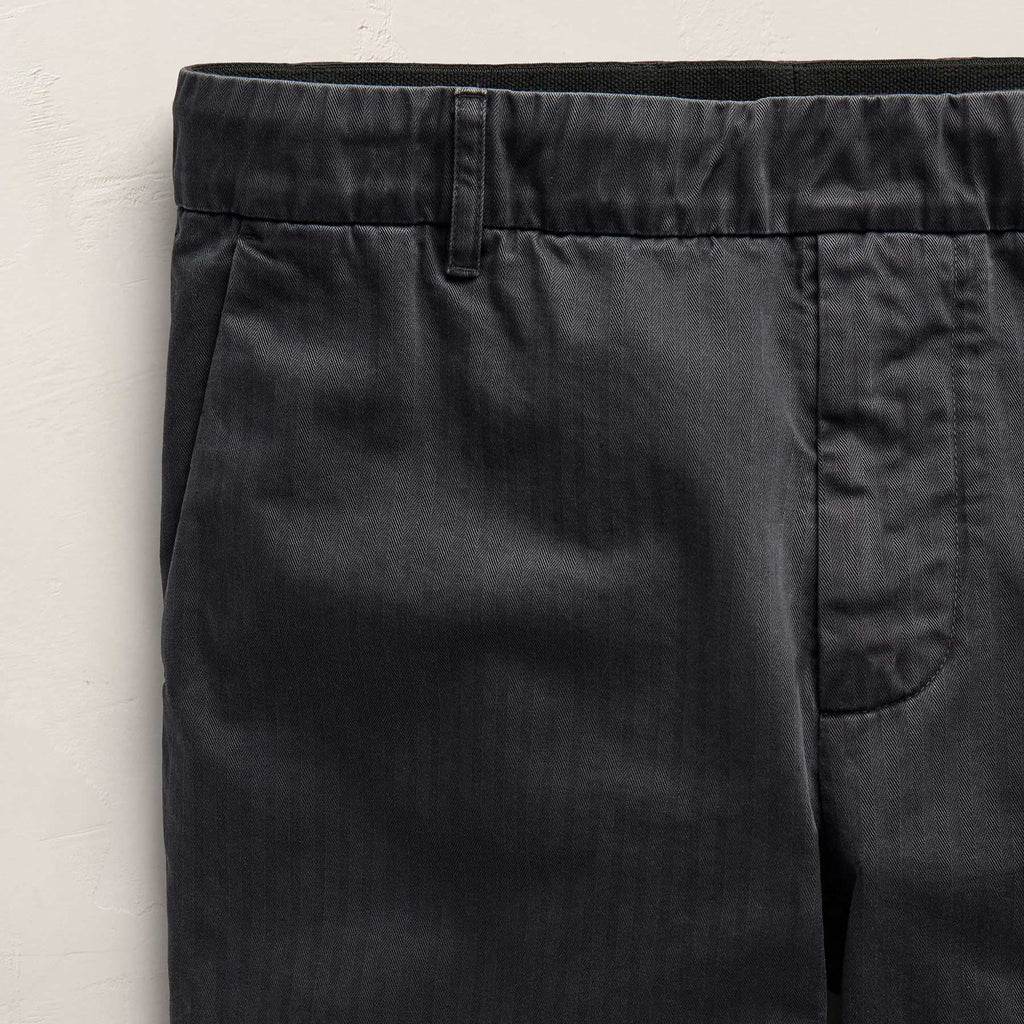 Pantalon sergé chevrons - Bleu Nuit Pigment