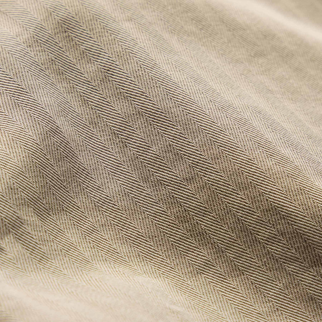 Pantalon en sergé chevrons - Pigment lin