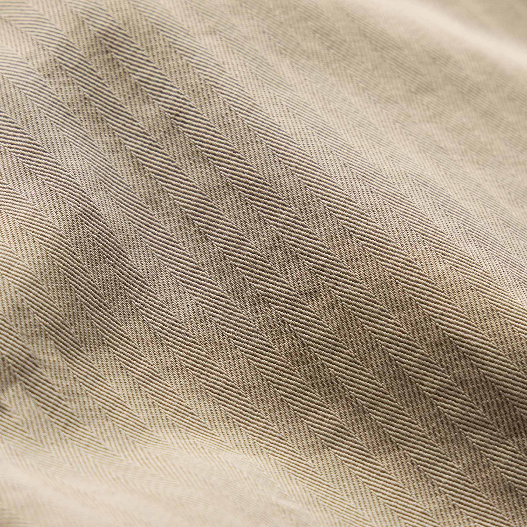 Pantalon en sergé chevrons - Pigment lin