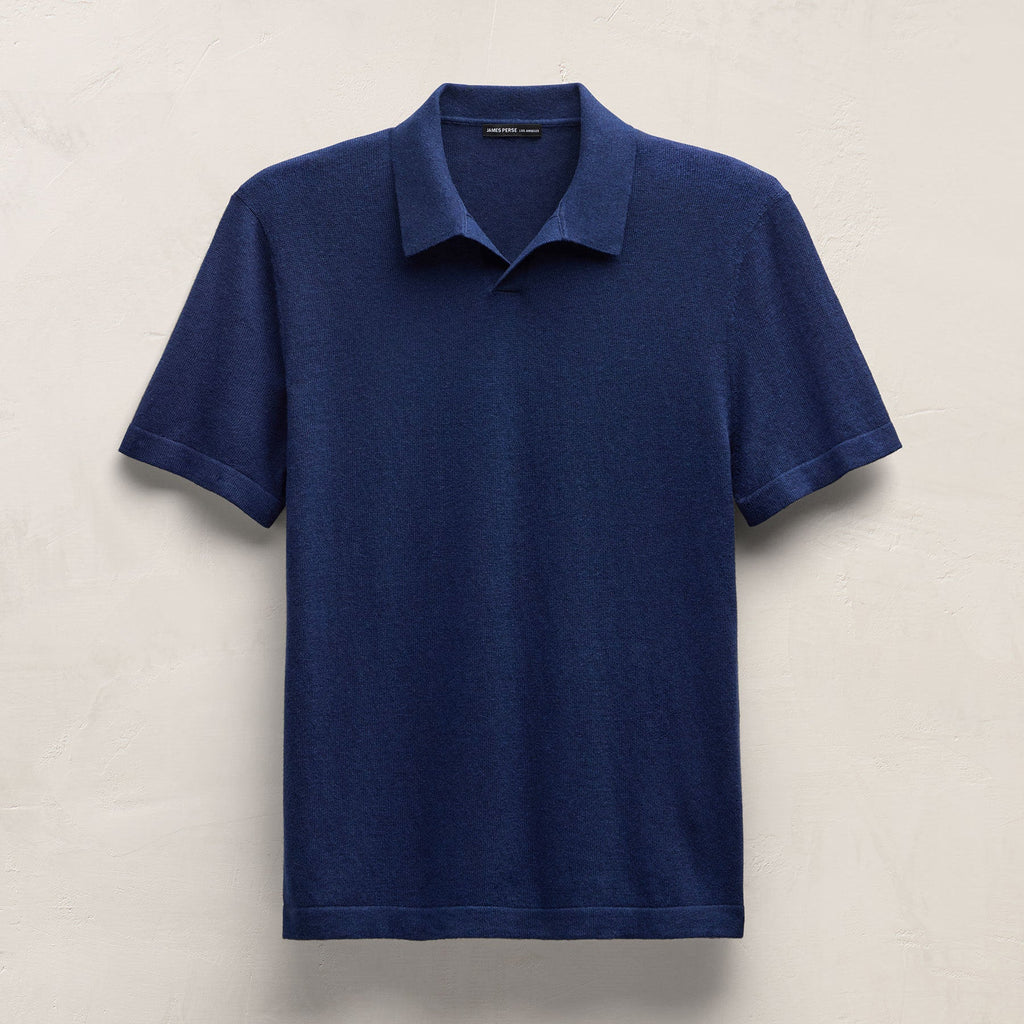 Cotton Cashmere Polo - Admiral