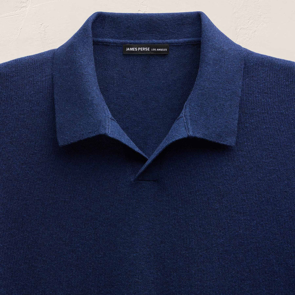 Cotton Cashmere Polo - Admiral