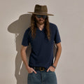 Cotton Cashmere Polo - Admiral