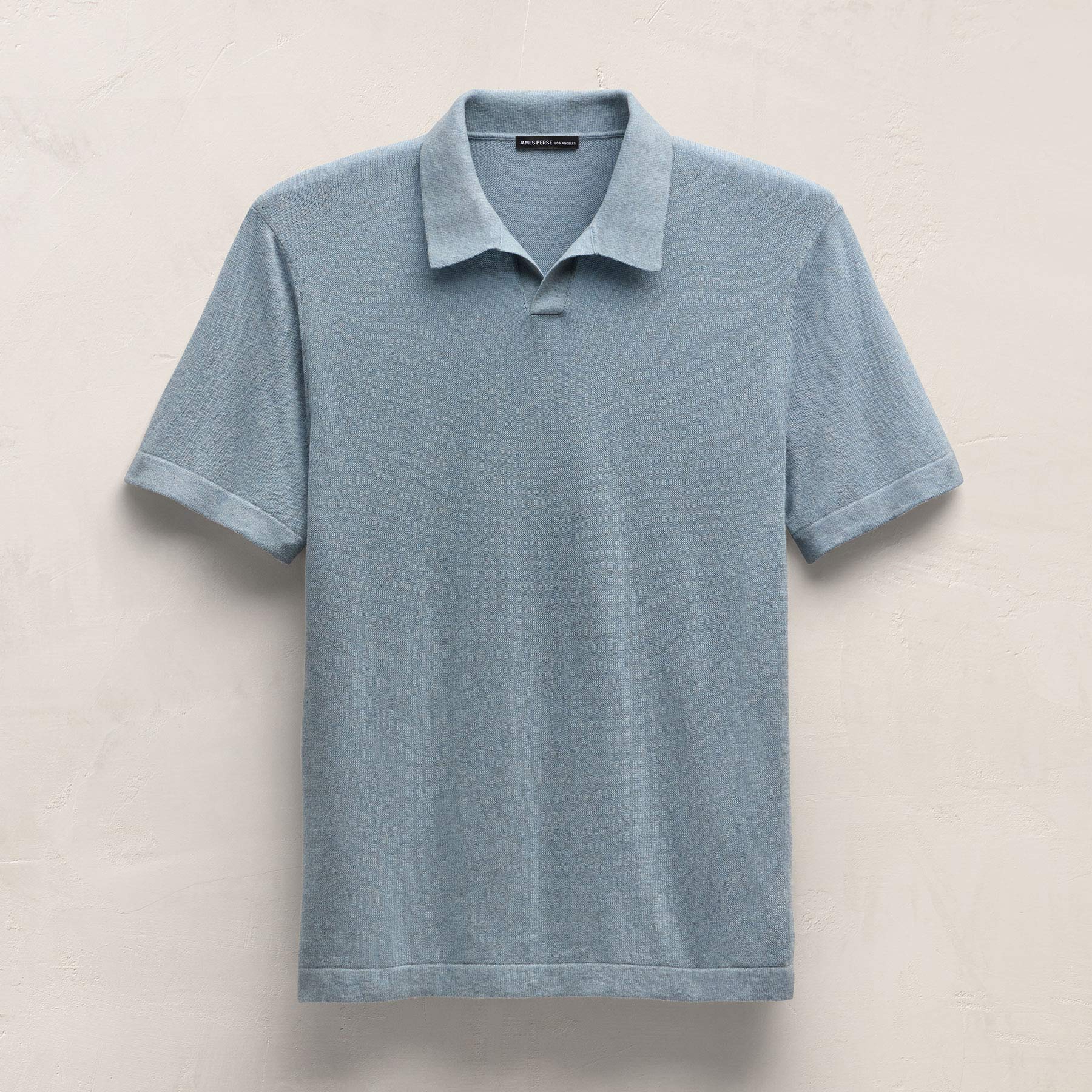 Cotton Cashmere Polo - Sky Blue