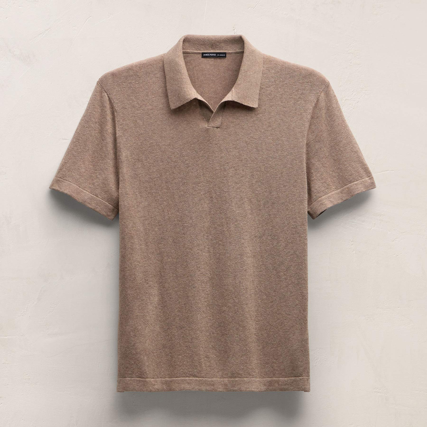 Cotton Cashmere Polo - Warm Brown