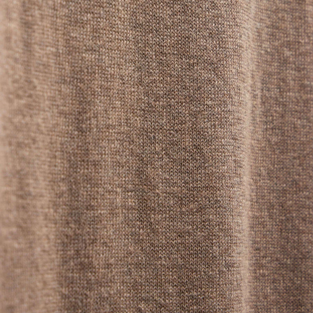 Cotton Cashmere Polo - Warm Brown