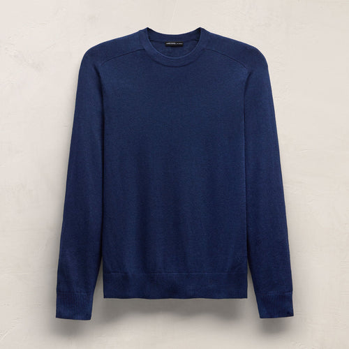 Pull ras-du-cou en cachemire et coton avec manches raglan - Admiral