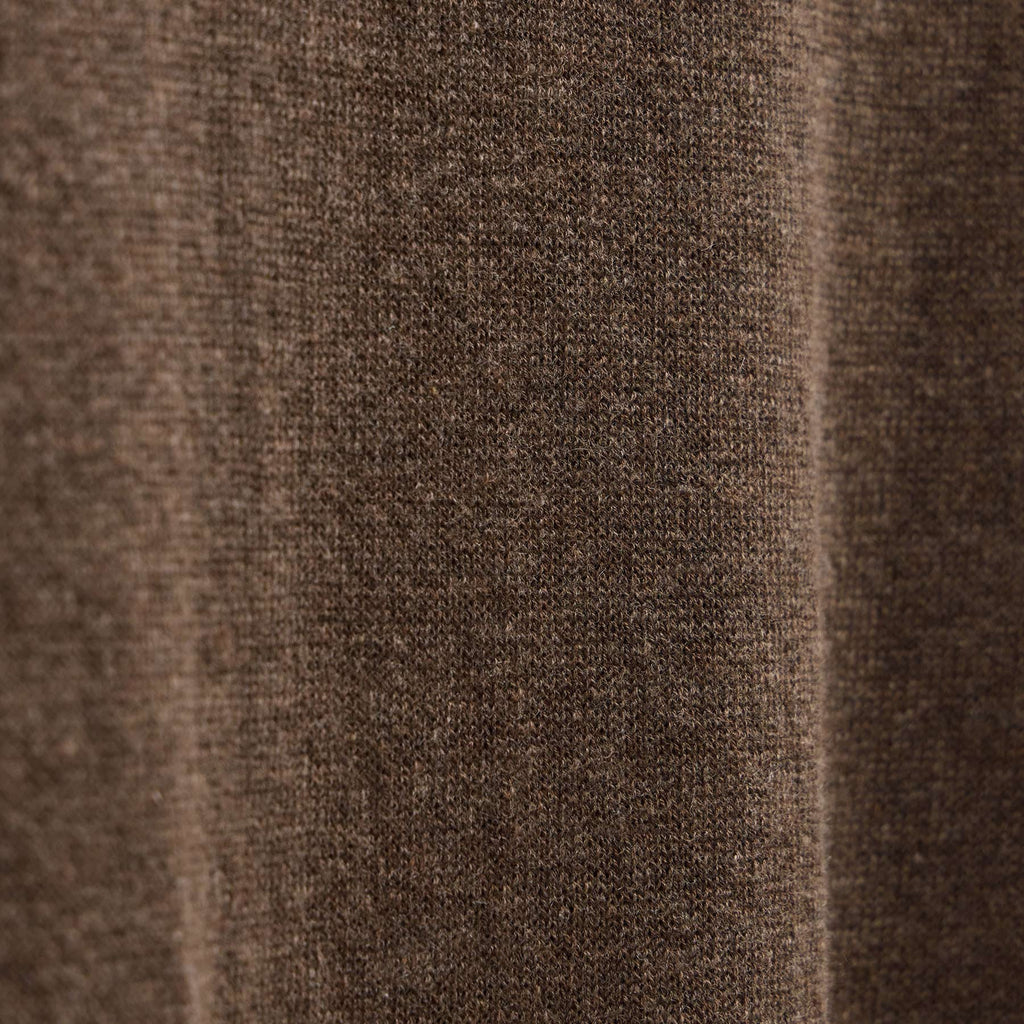 Cotton Cashmere Raglan Crew - Brownstone