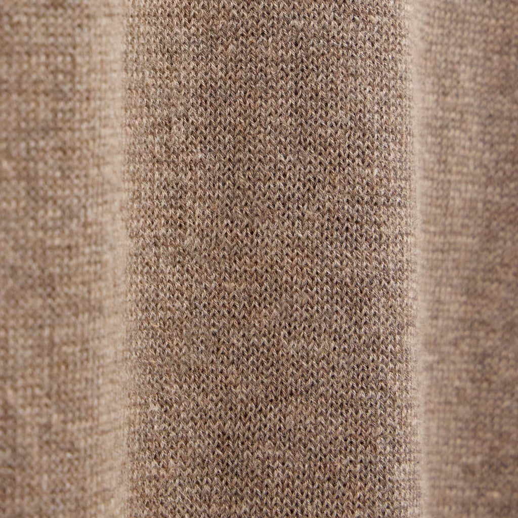 Cotton Cashmere Raglan Crew - Warm Brown