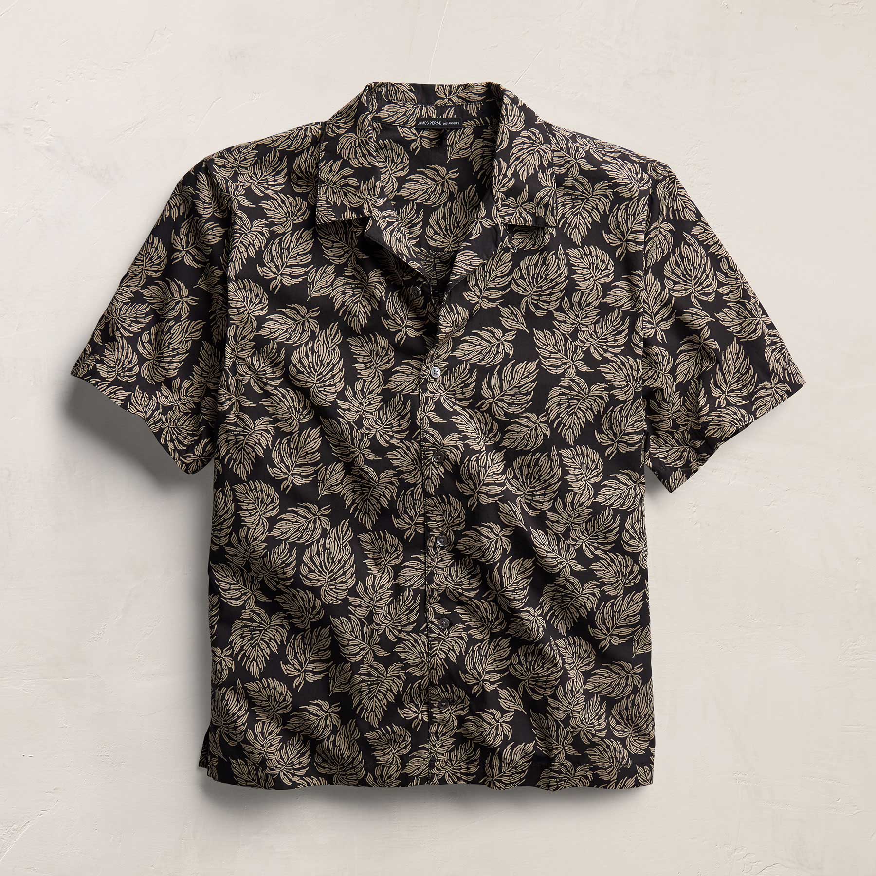 Palm Printed Shirt - Black/Stone Pigment