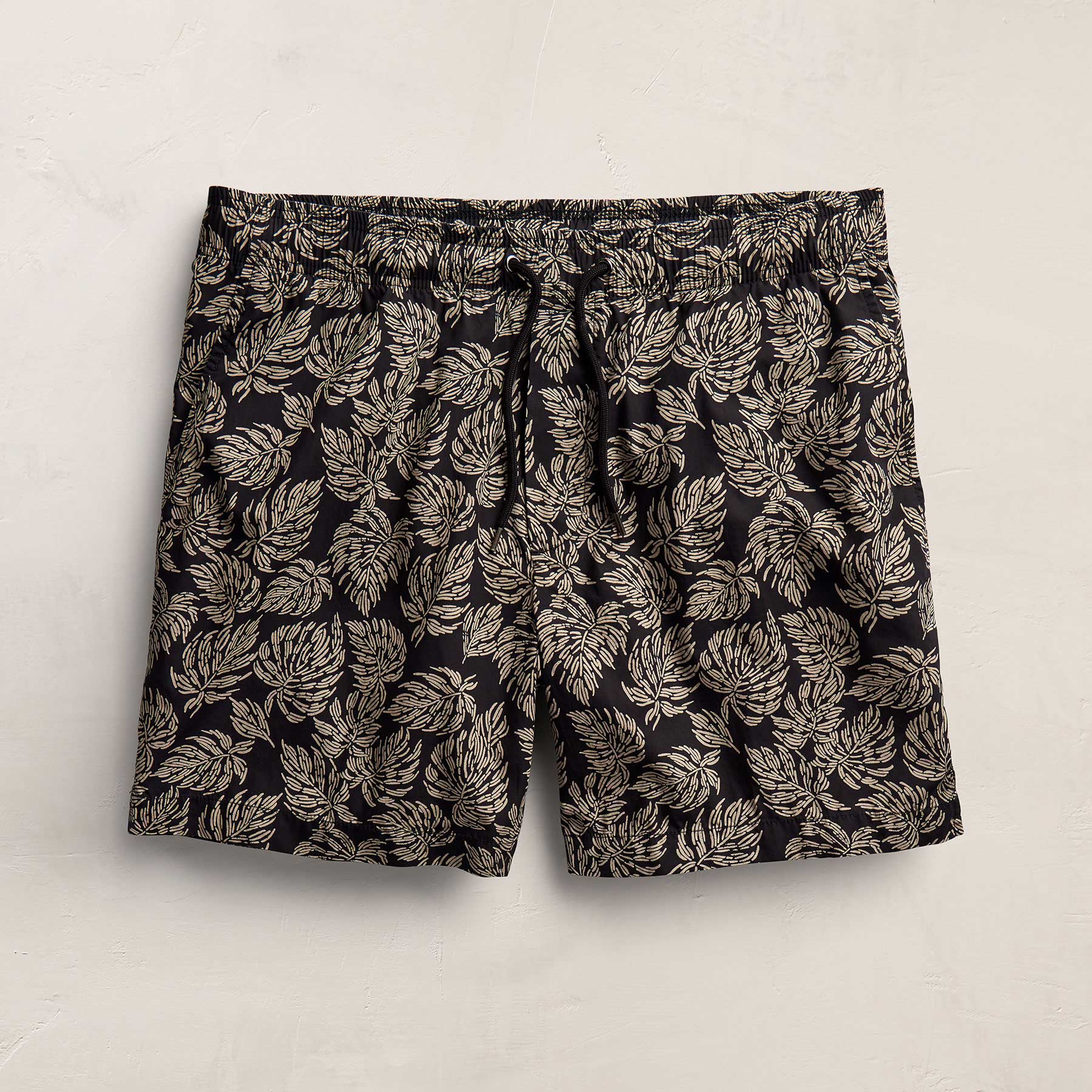 Palm Printed Short - Black/Stone Pigment