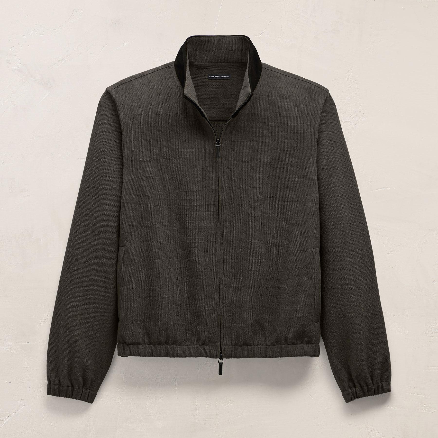 Veste de survêtement avec finitions en suède - Olive foncé/Noir