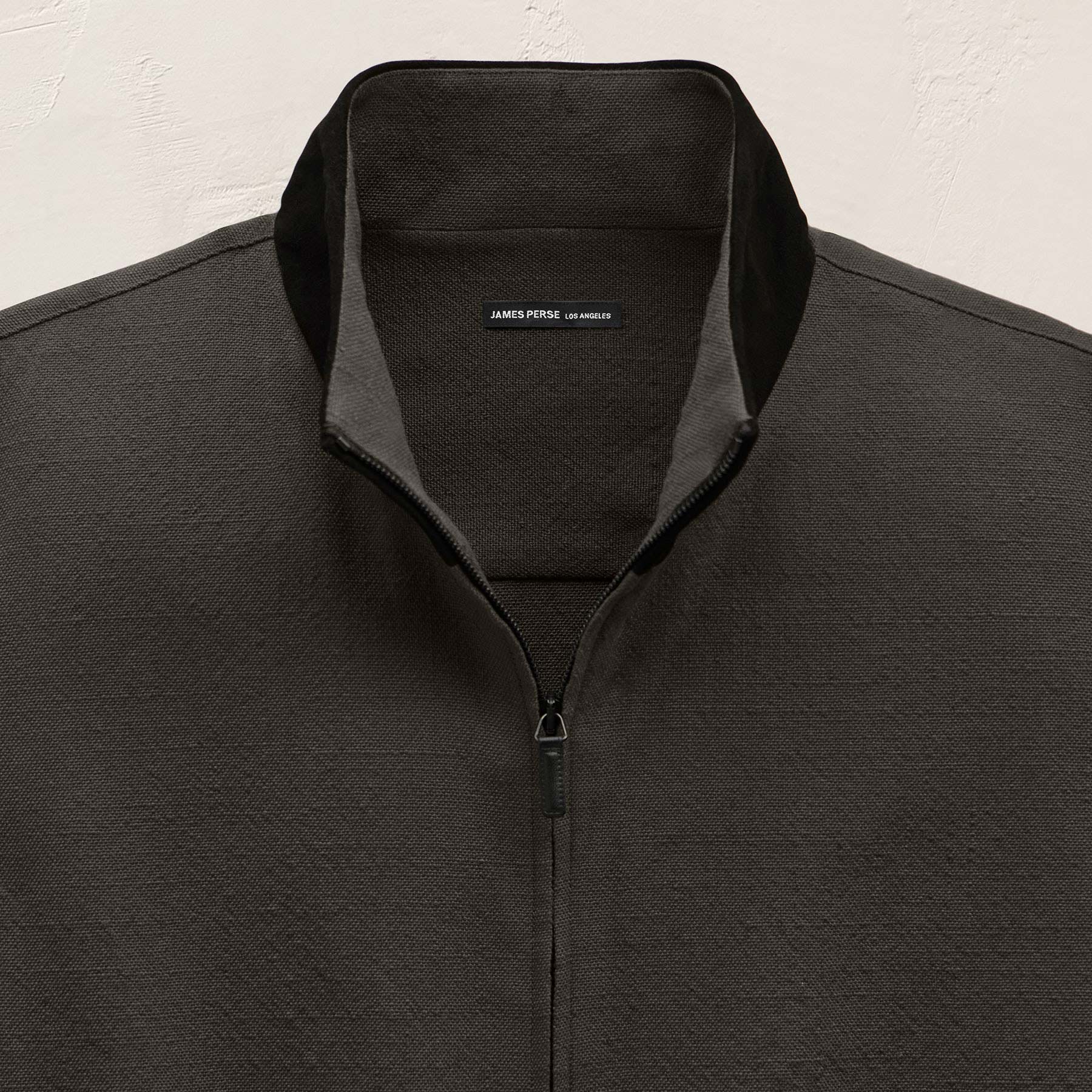 Veste de survêtement avec finitions en suède - Olive foncé/Noir