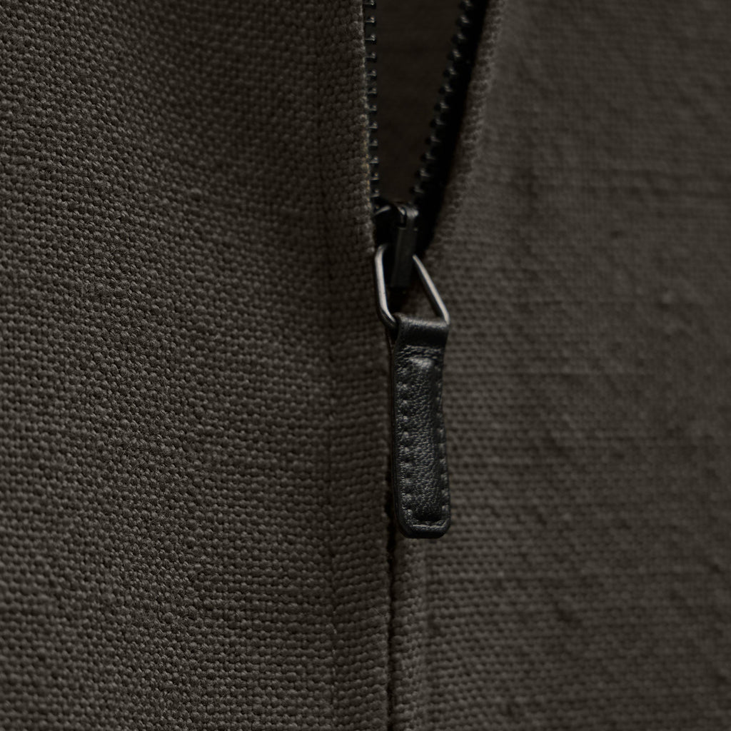 Veste de survêtement avec finitions en suède - Olive foncé/Noir