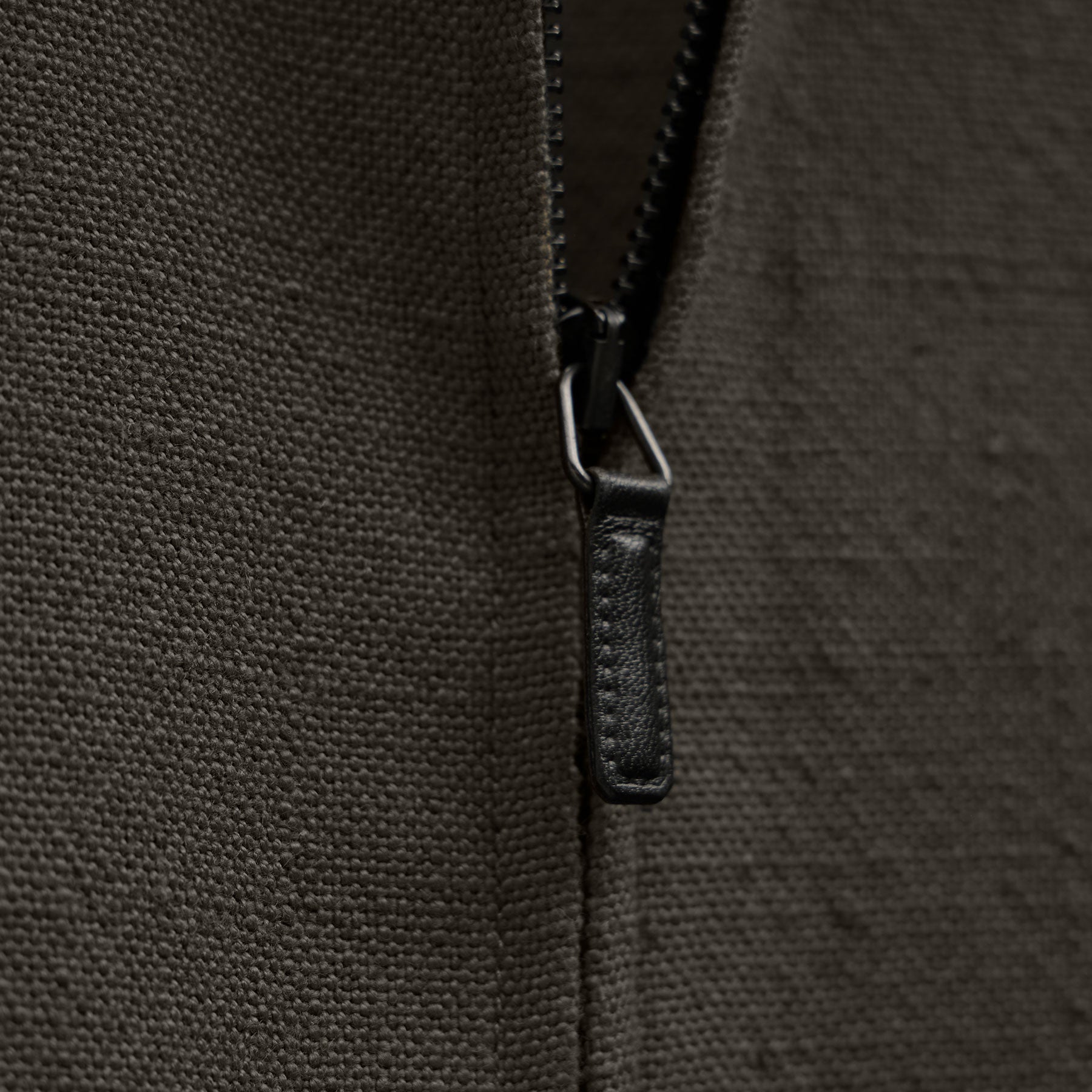 Veste de survêtement avec finitions en suède - Olive foncé/Noir