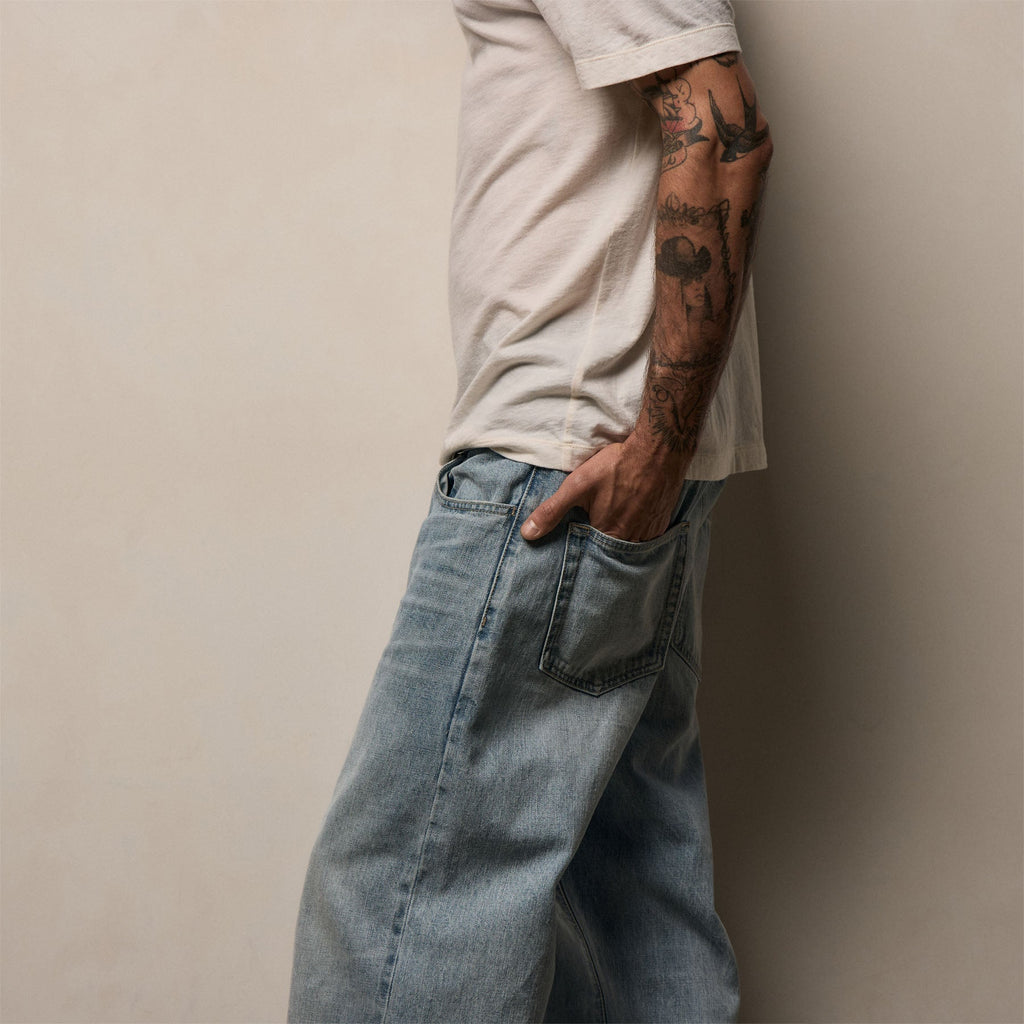 Pantalon en jean selvedge Surfer - California Sunfade