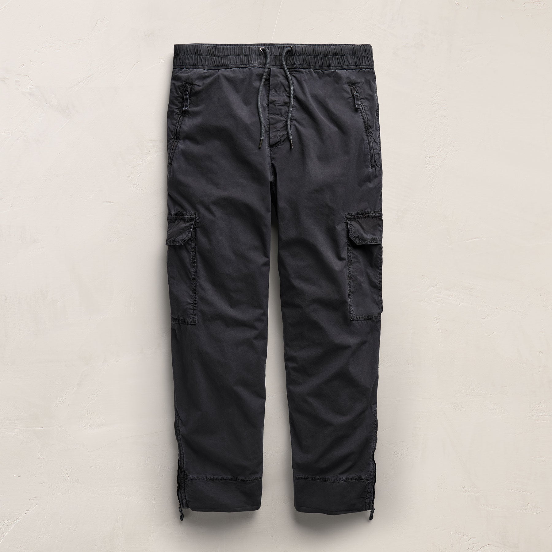 Cargo Parachute en popeline - Bleu Noir Pigmenté