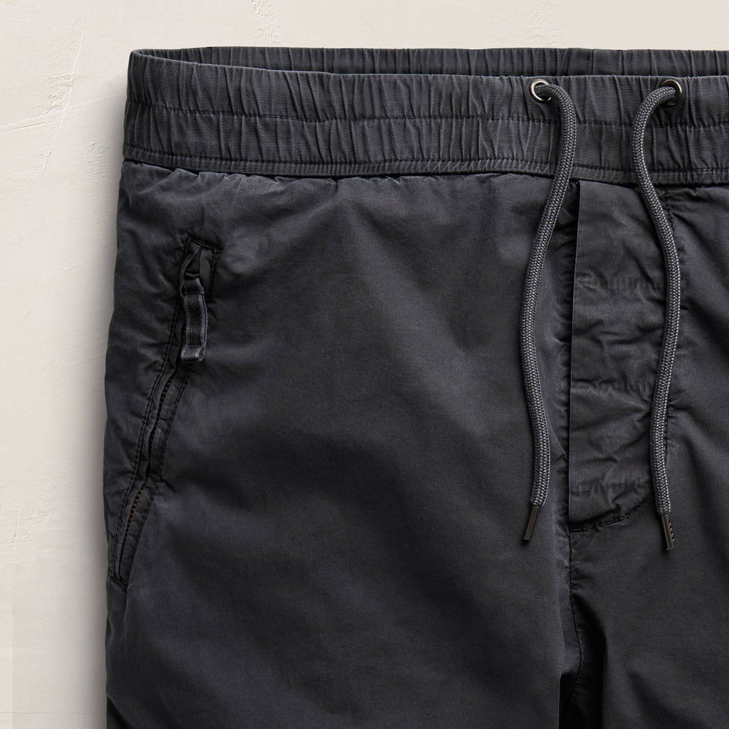 Cargo Parachute en popeline - Bleu Noir Pigmenté