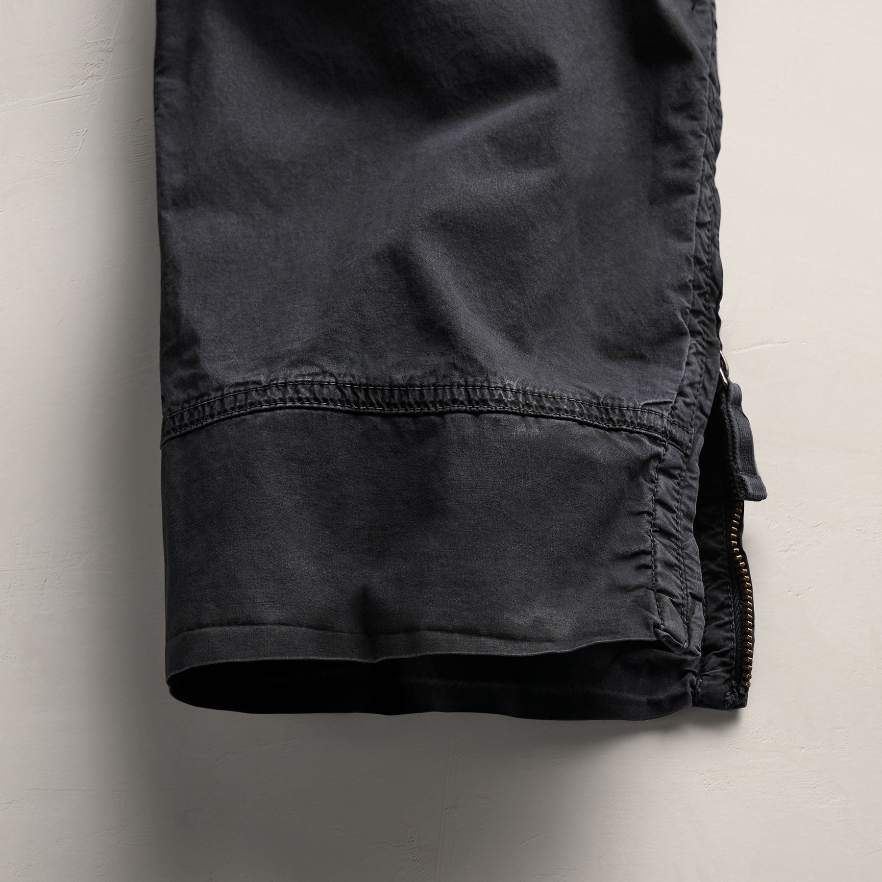 Cargo Parachute en popeline - Bleu Noir Pigmenté