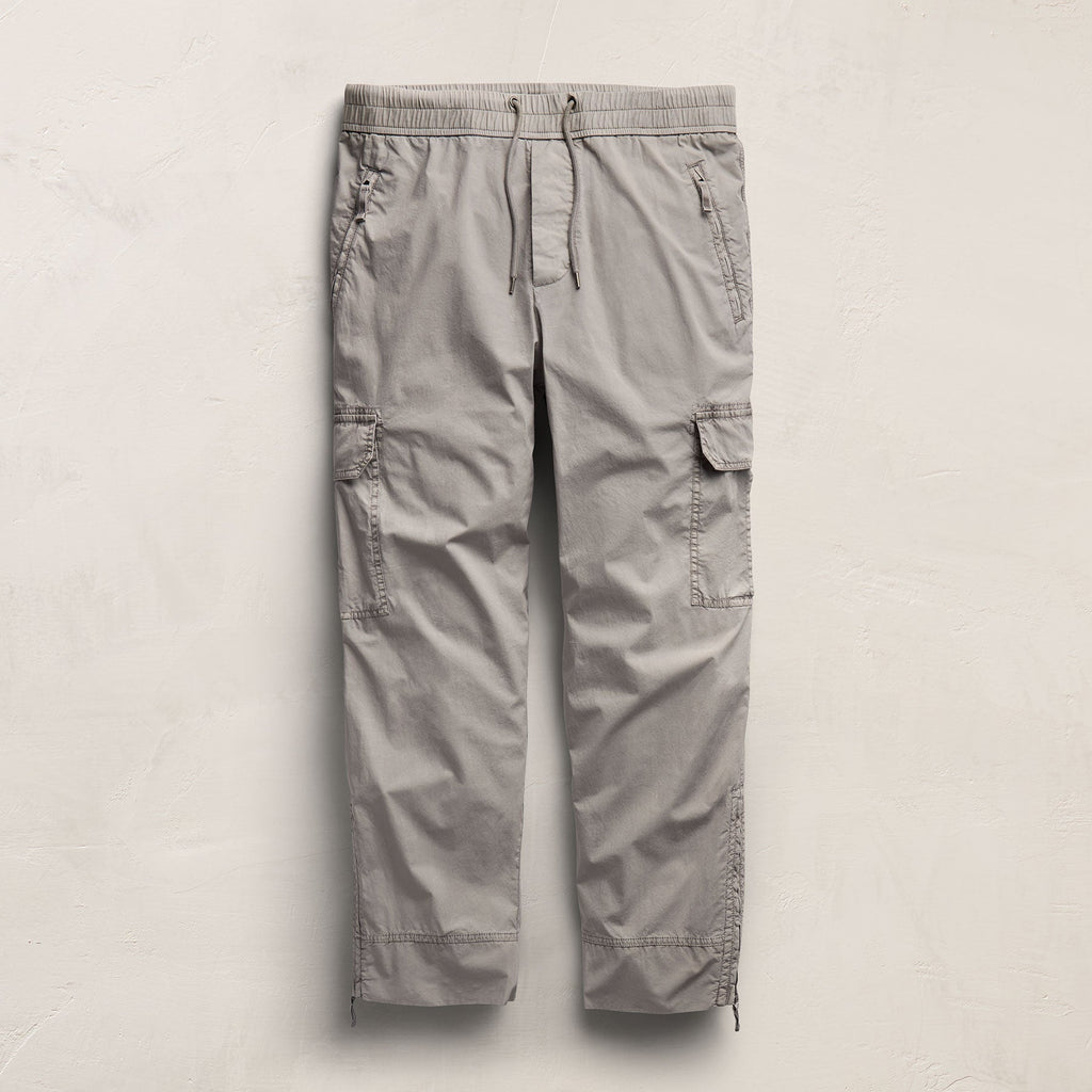 Pantalon cargo en popeline Parachute - Pigment Fog