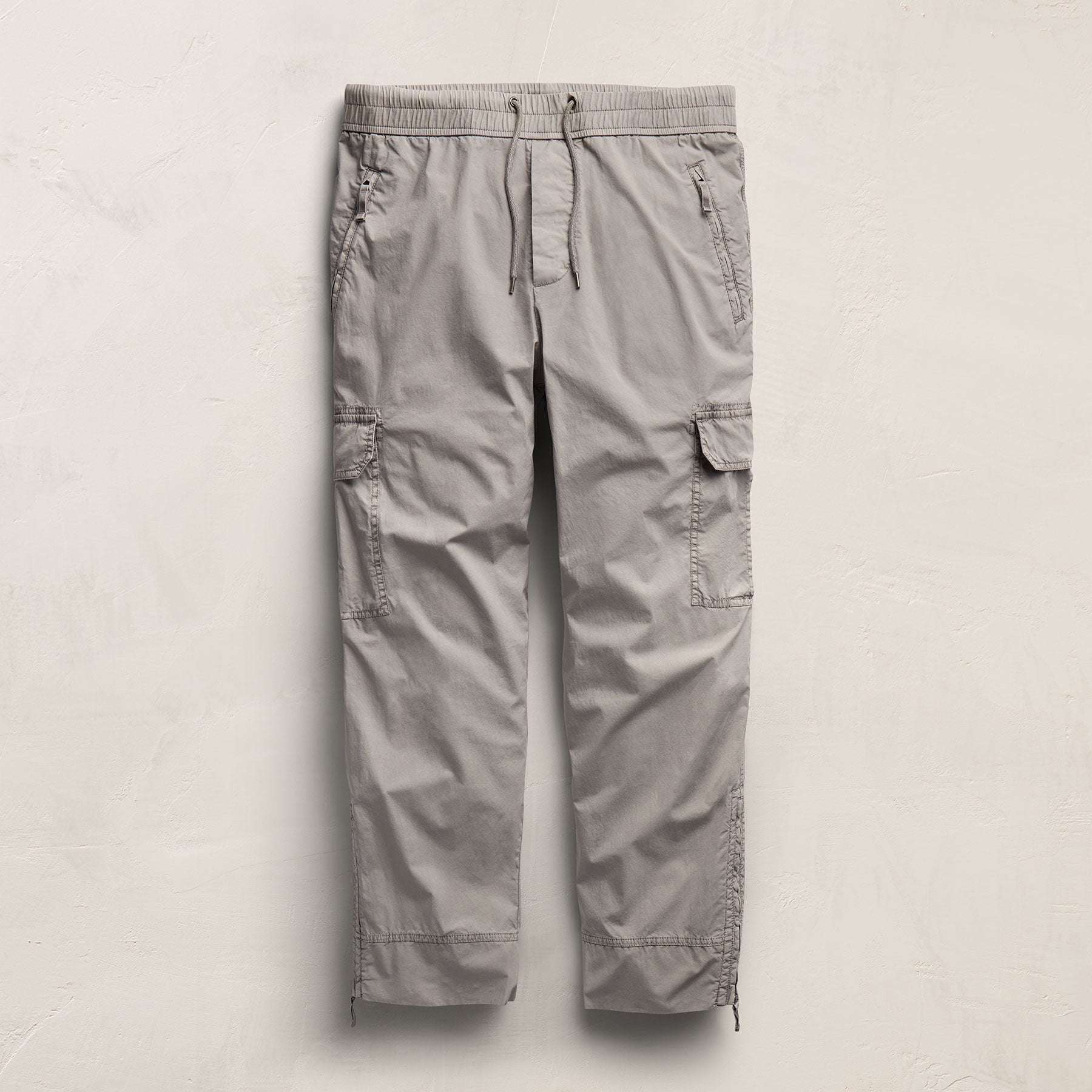 Pantalon cargo en popeline Parachute - Pigment Fog