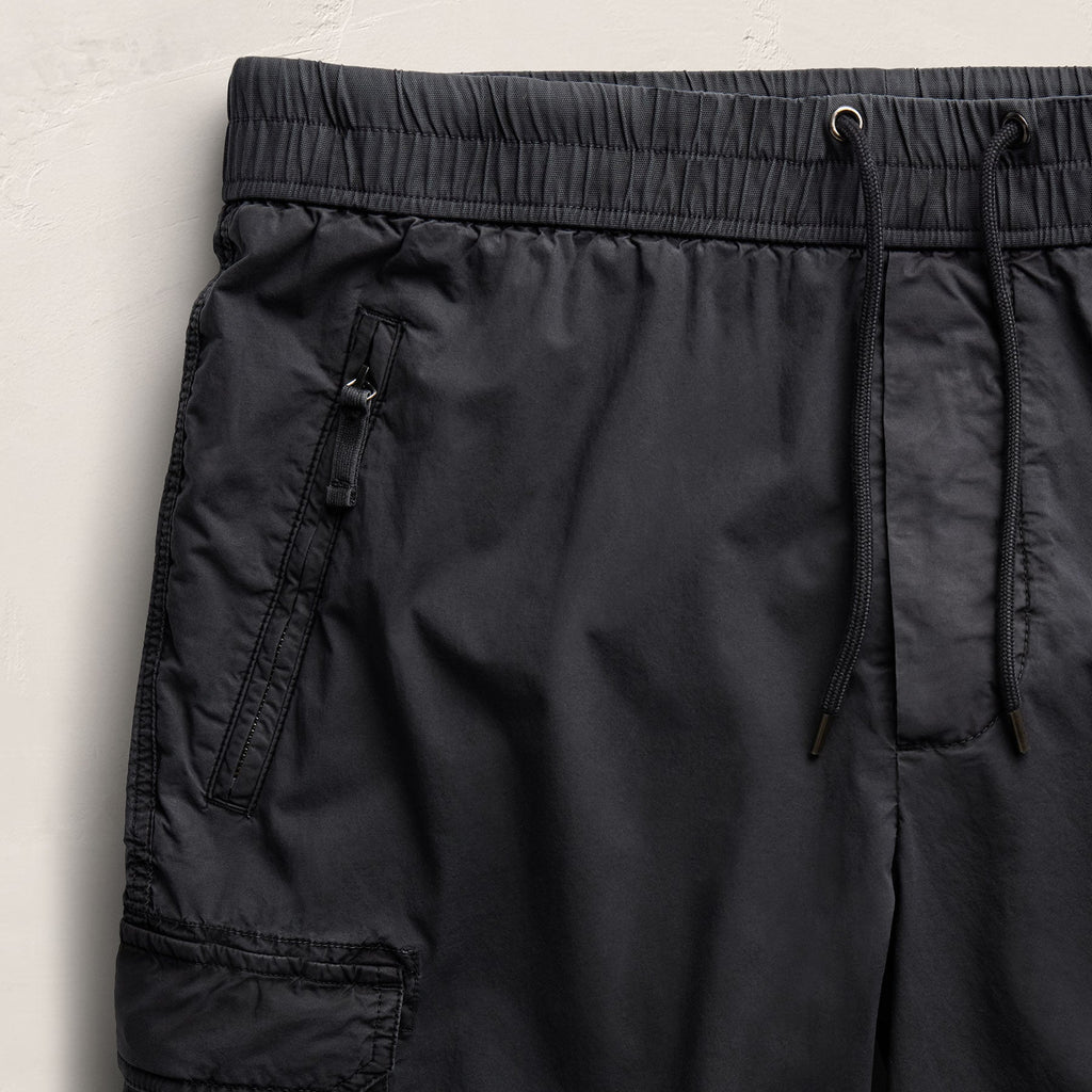 Short cargo en popeline Parachute - Pigment bleu-noir