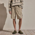 Short cargo en popeline Parachute - Pigment lin