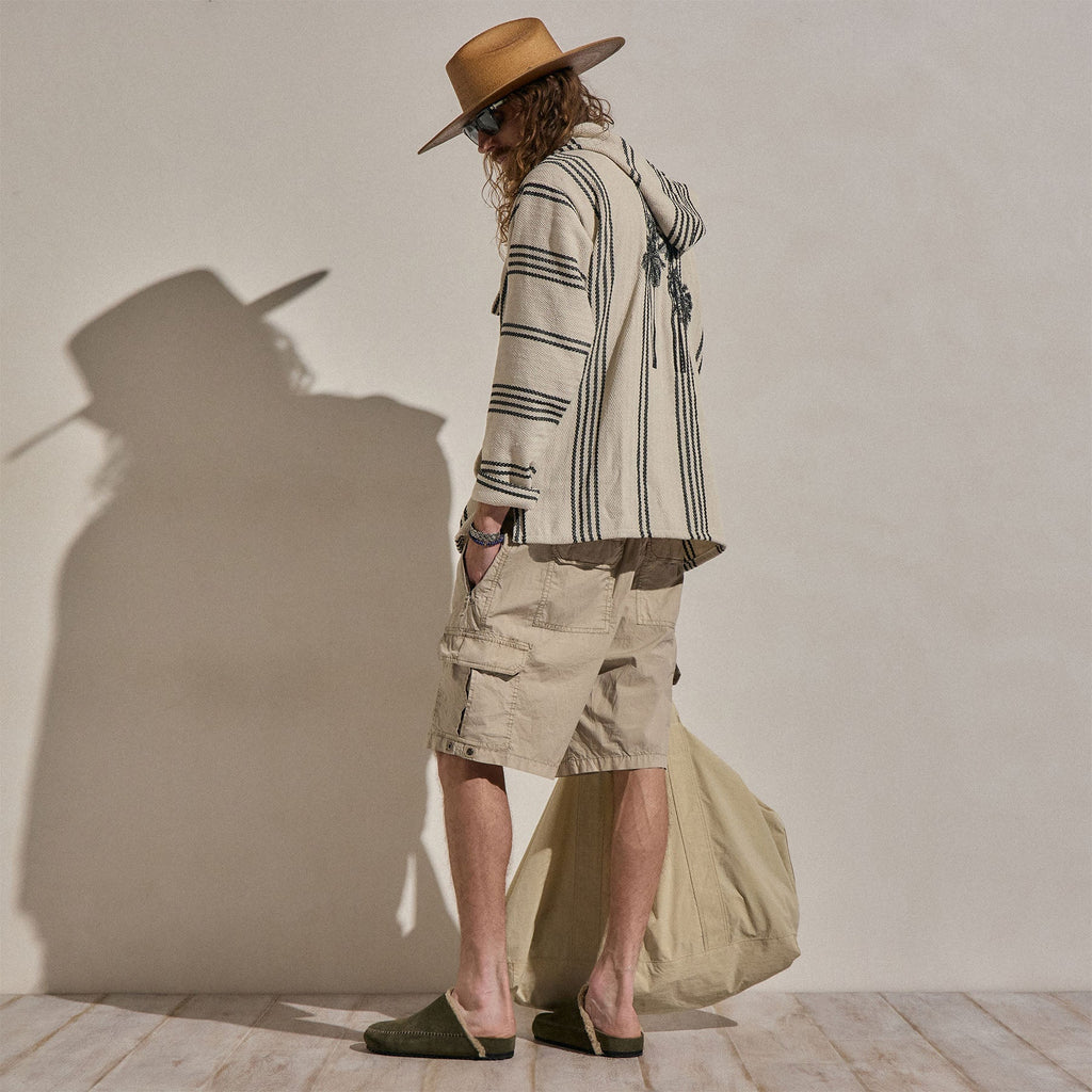 Short cargo en popeline Parachute - Pigment lin