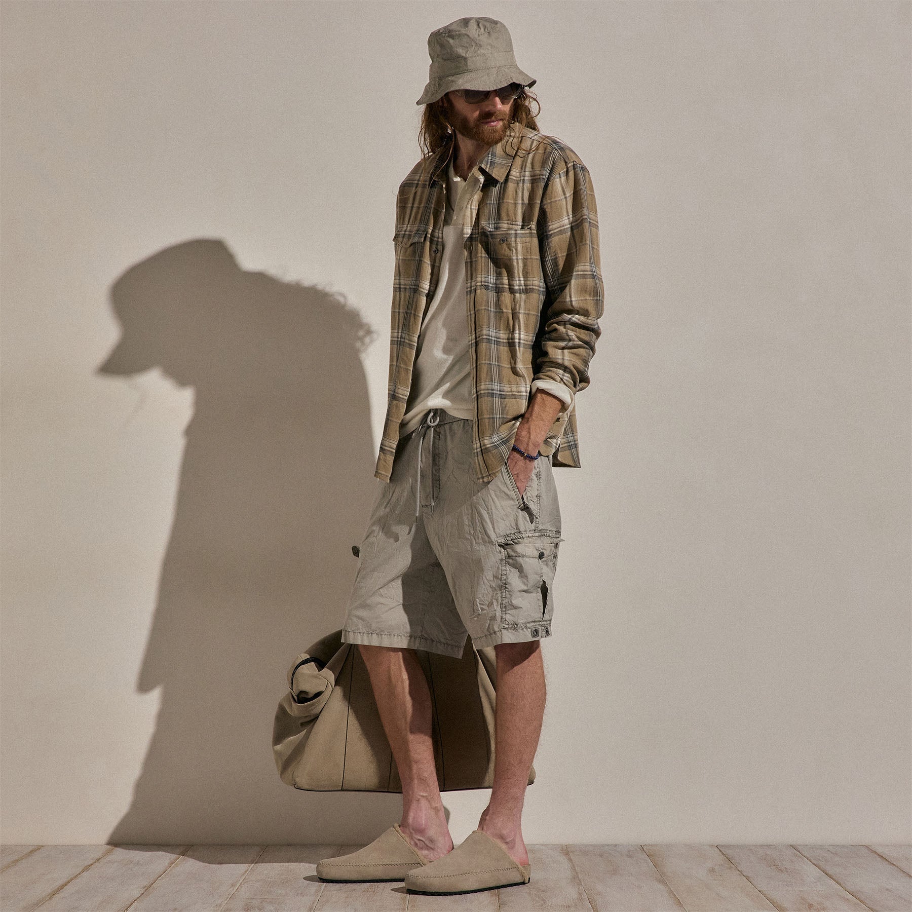 Parachute Poplin Cargo Short - Fog Pigment