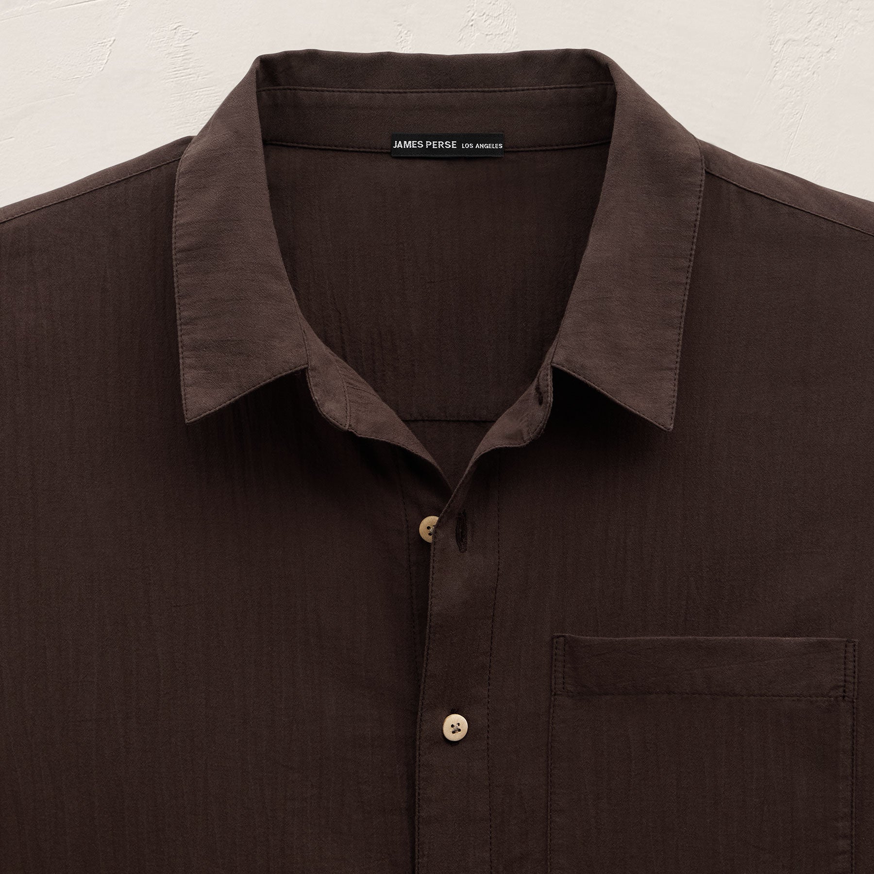 Cotton Muslin Shirt - Bark