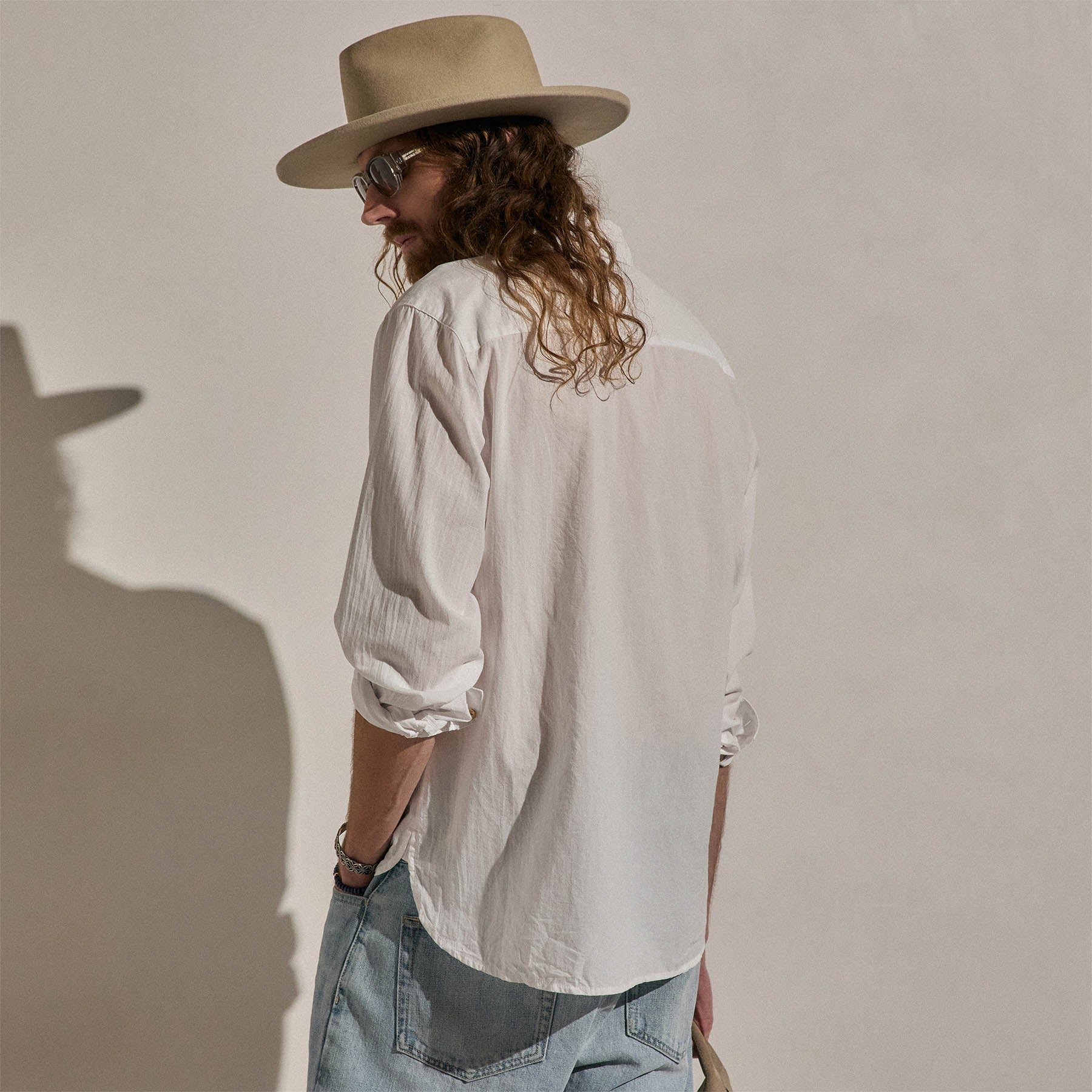 Cotton Muslin Shirt - White