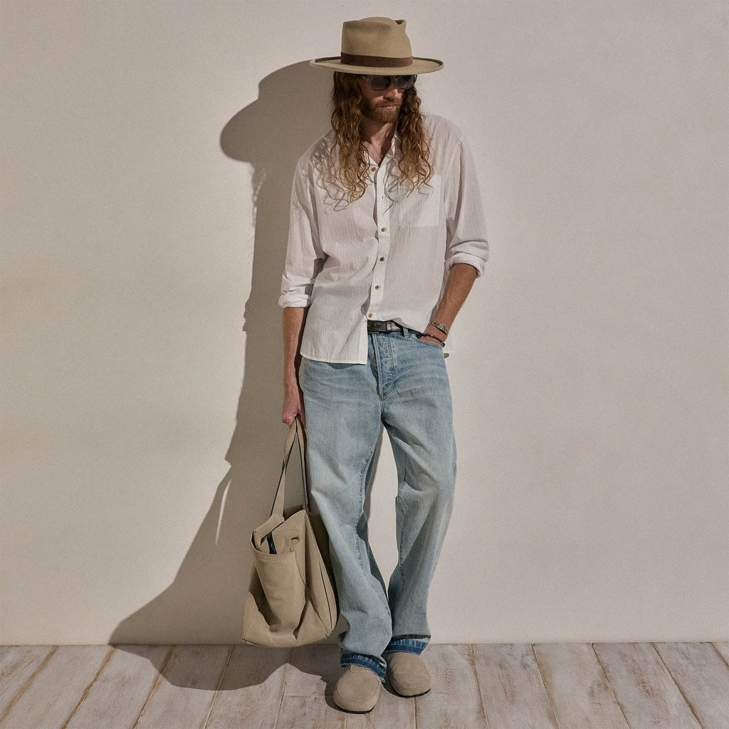 Chemise en mousseline de coton - Blanc