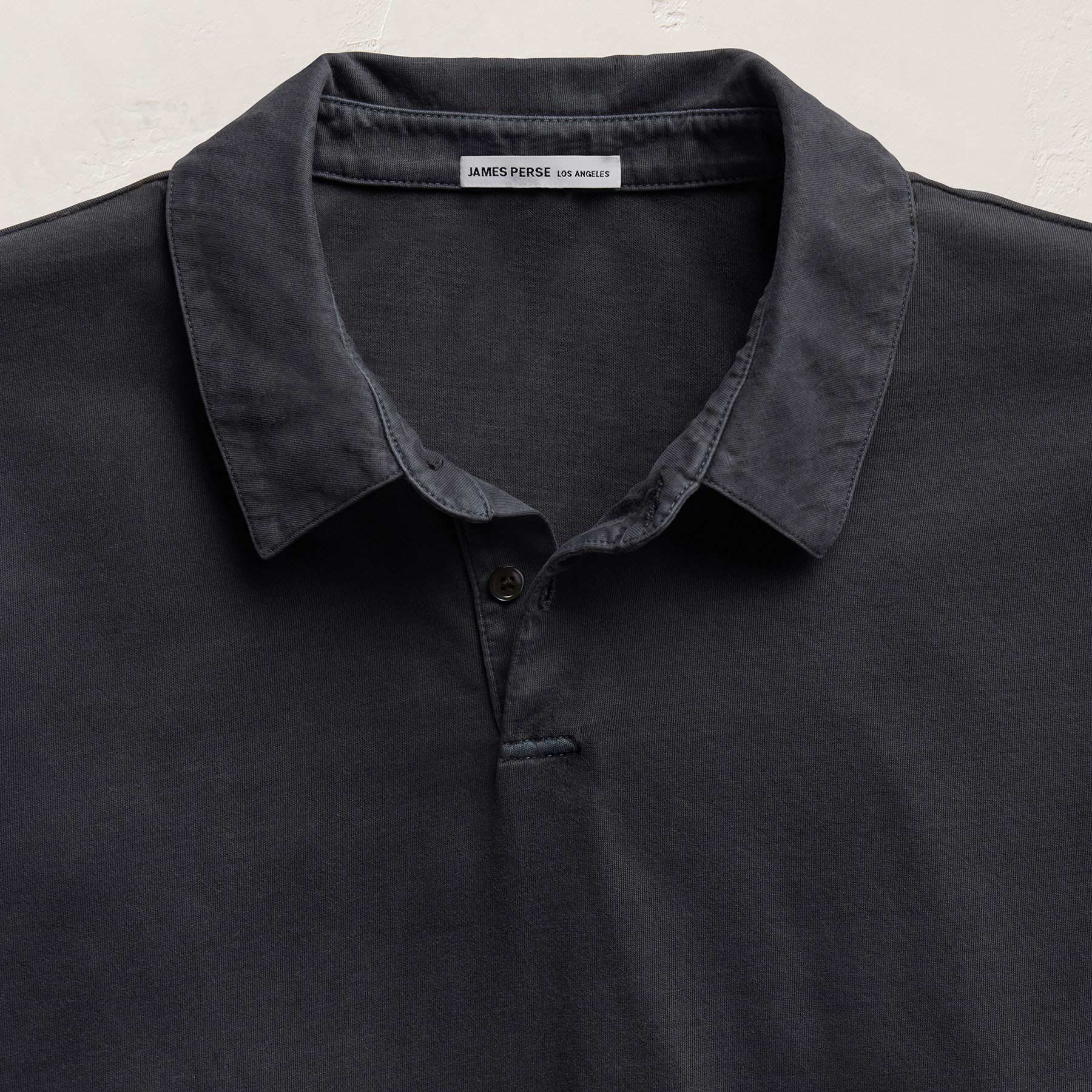 Polo en jersey suédé - Pigment Bleu Nuit