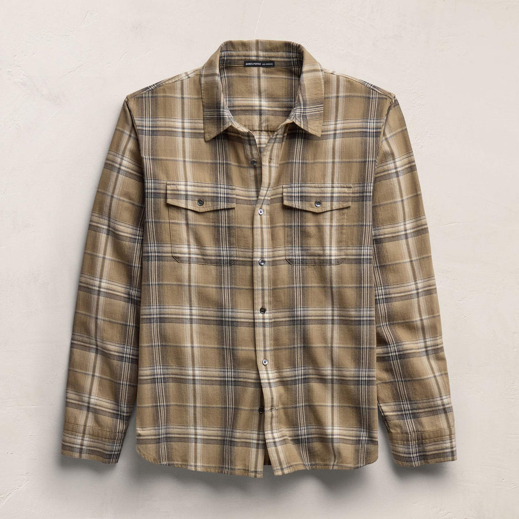 Chemise en Coton à Carreaux - Carreaux Fauve/Noir